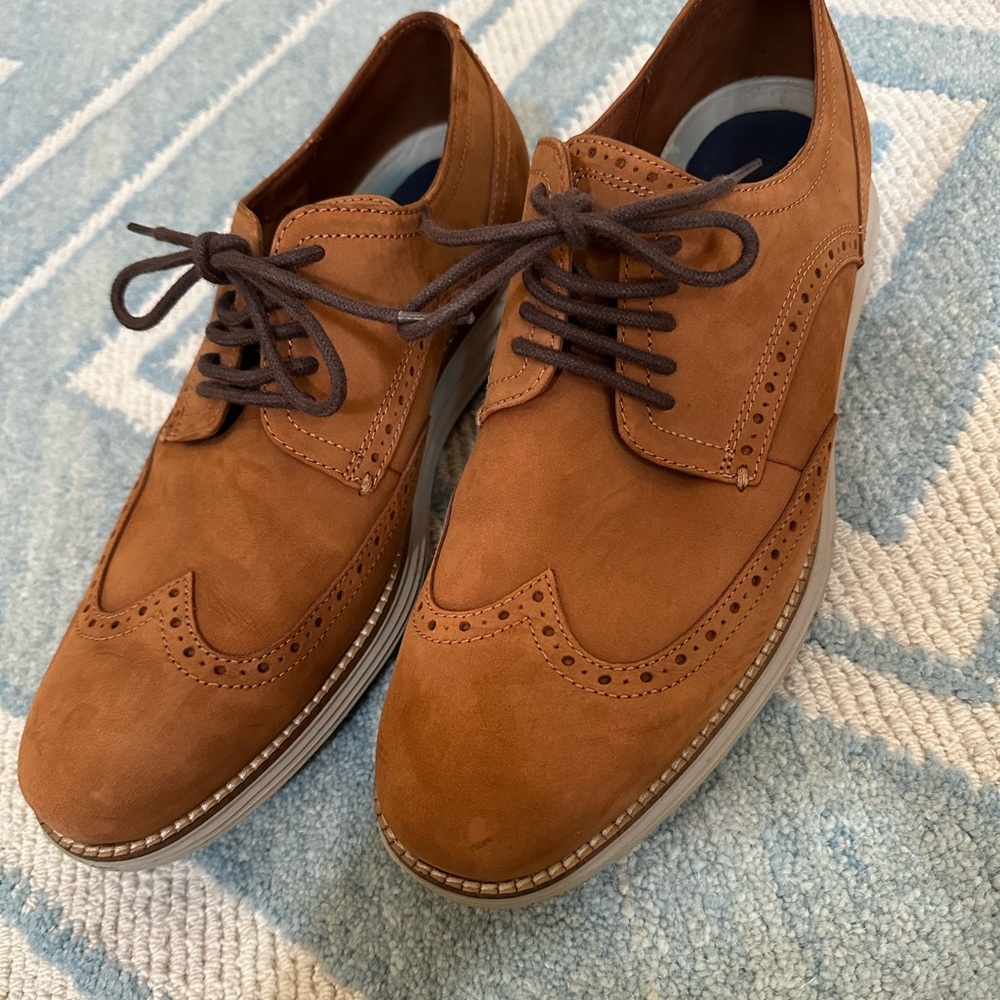 COLE HAAN Shoes ORIGINAL GRAND Mens Size 10.5M Gray Casual Wingtip Sneaker